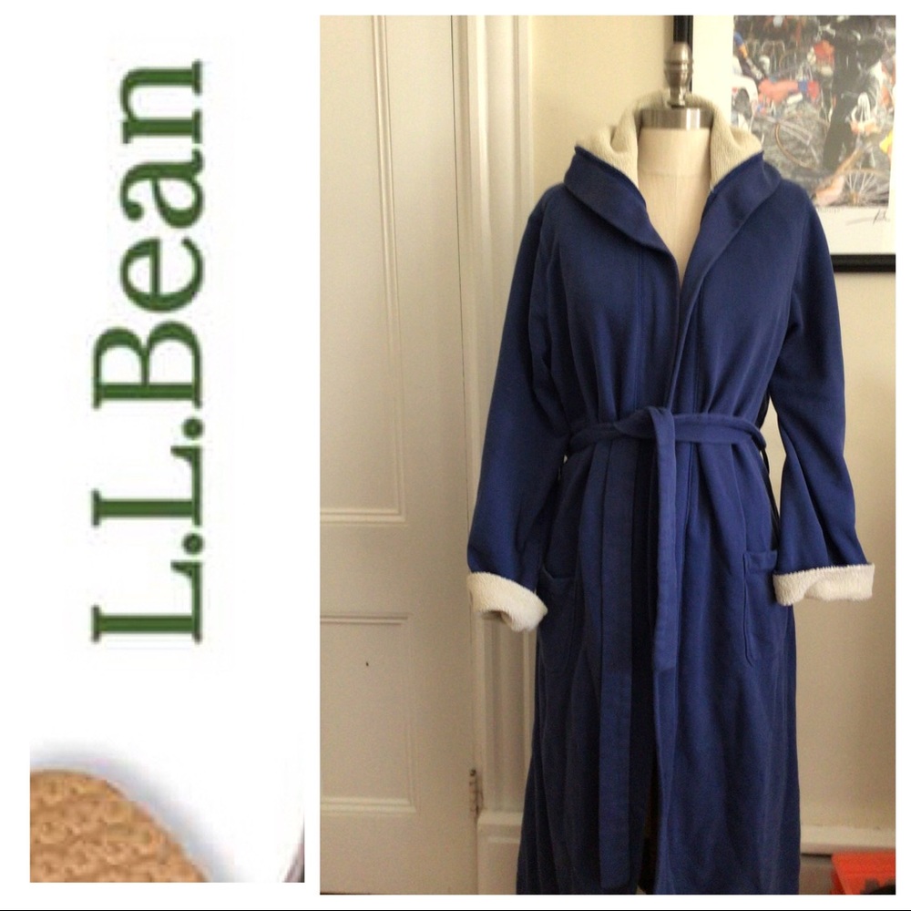 LL Bean Hooded Sweatshirt Robe